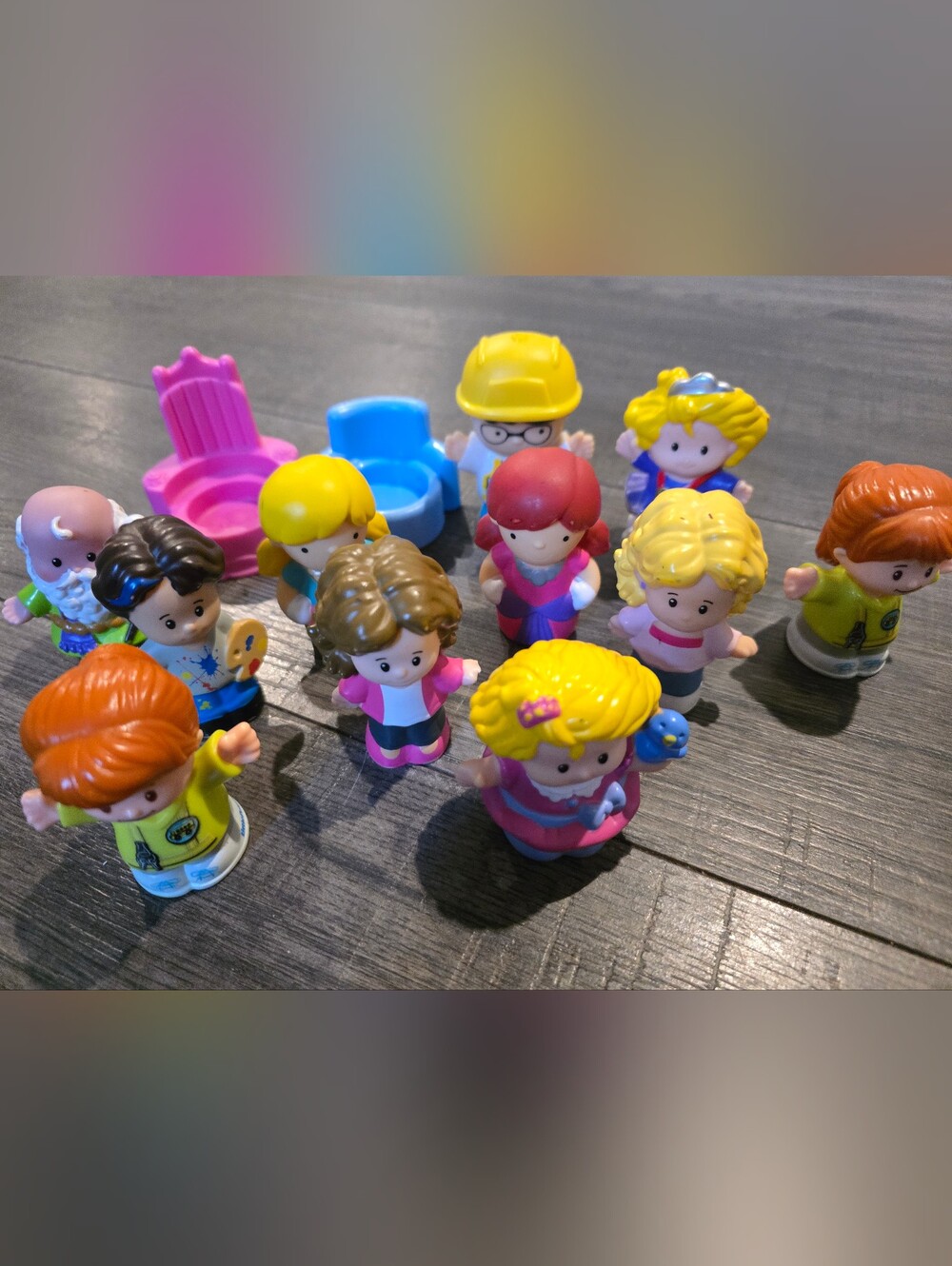 Fisher-Price Little People Assorted Figures in Yellow, Pink, Blue, Red, Brown
